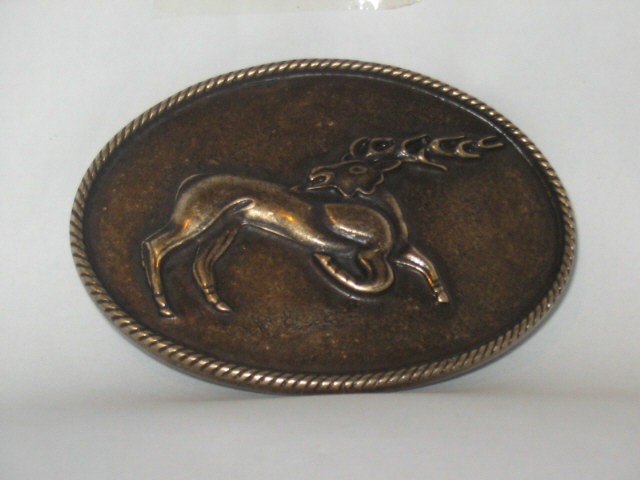 Csodaszarvas vcsat (bronz sznű fm, 8,5x6 cm)