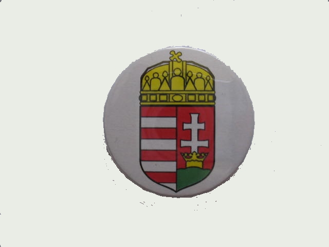 Kerek cmeres kitűző (38 mm)